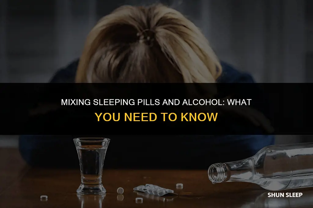 can you take sleeping pills 1 hour after alcohol