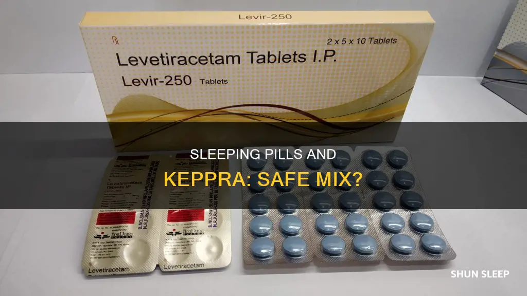 can you take sleeping pills with keppra