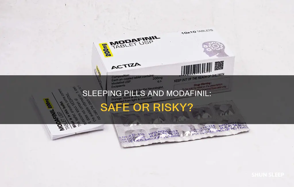 can you take sleeping pills with modafinil
