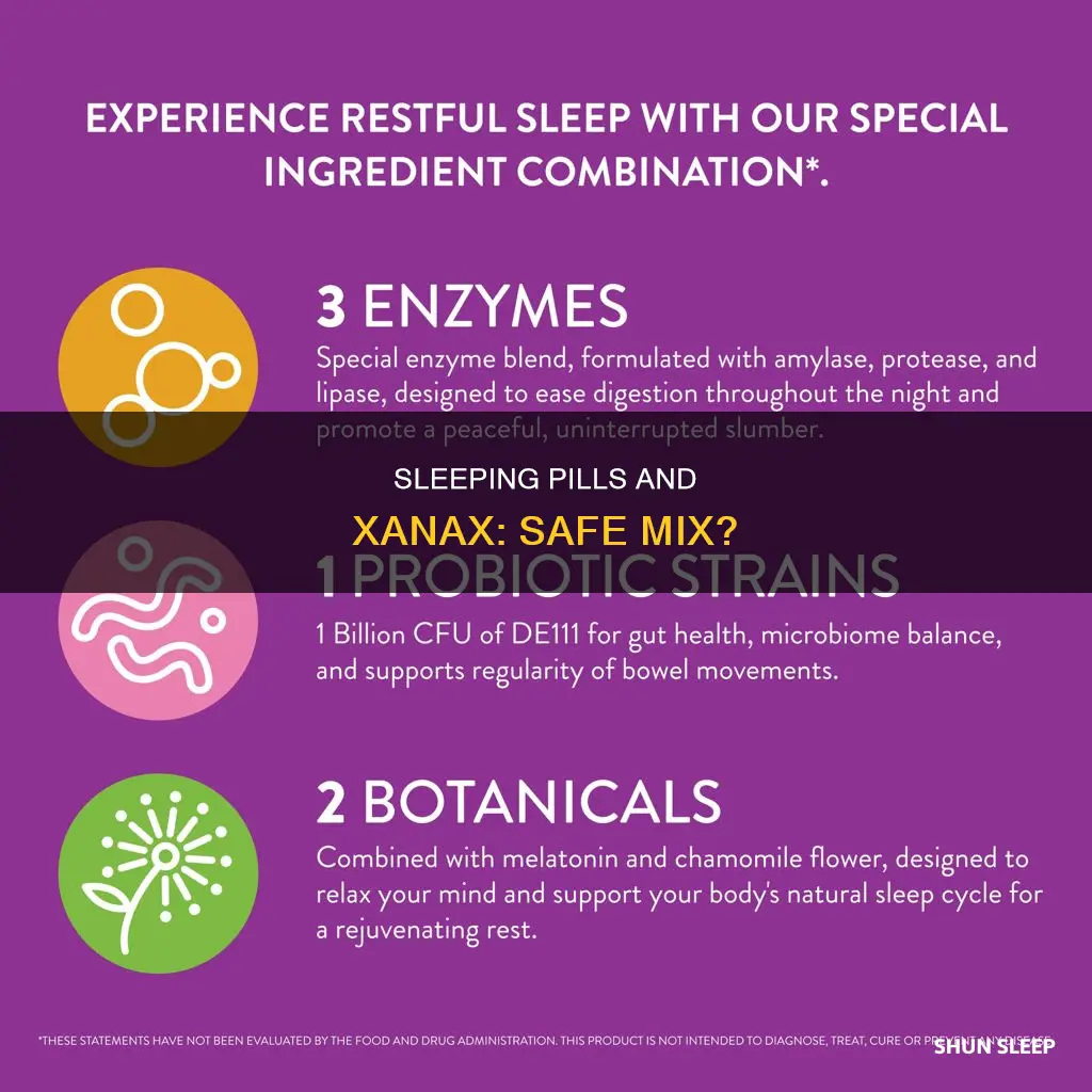 can you take sleeping pills with xanax