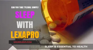 Safe to Mix? Tylenol Simply Sleep and Lexapro