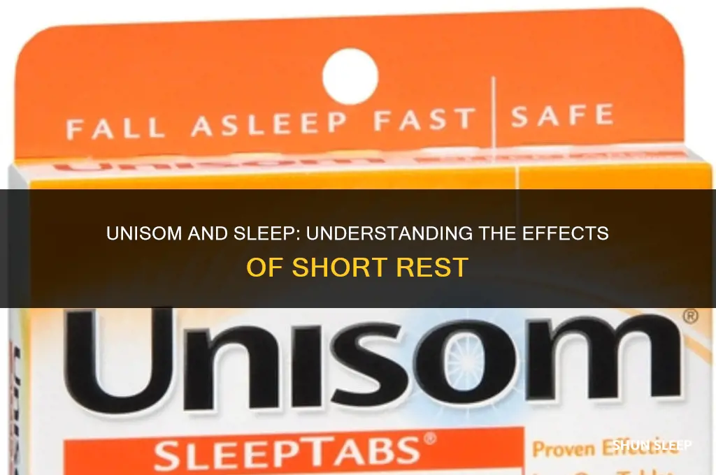can you take unisom with 5 hours of sleep