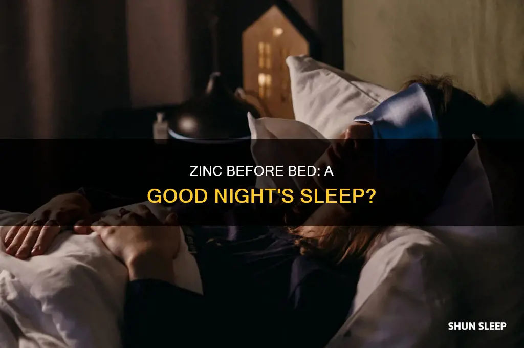 can you take zinc before sleeping
