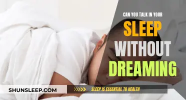 Sleep Talking: Dreaming Not Required