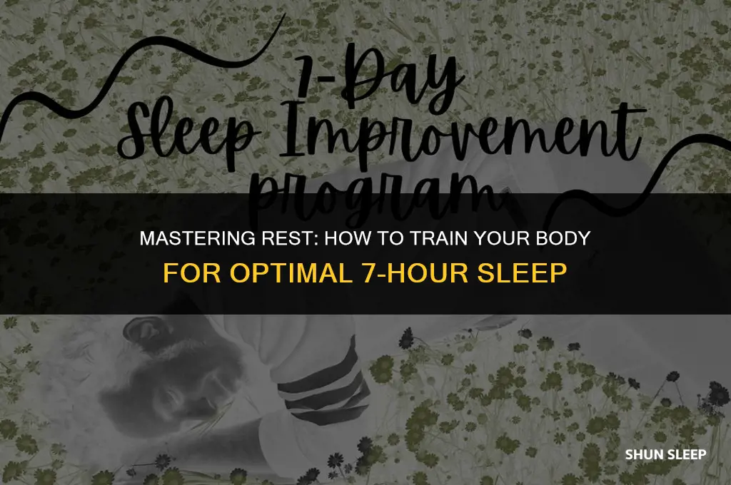 can you train body to need 7 hours of sleep