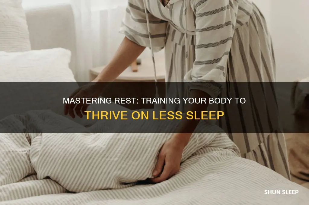 can you train your body to get less sleep