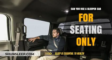 Sleeper Cab Seating: Is It a Comfortable Option?