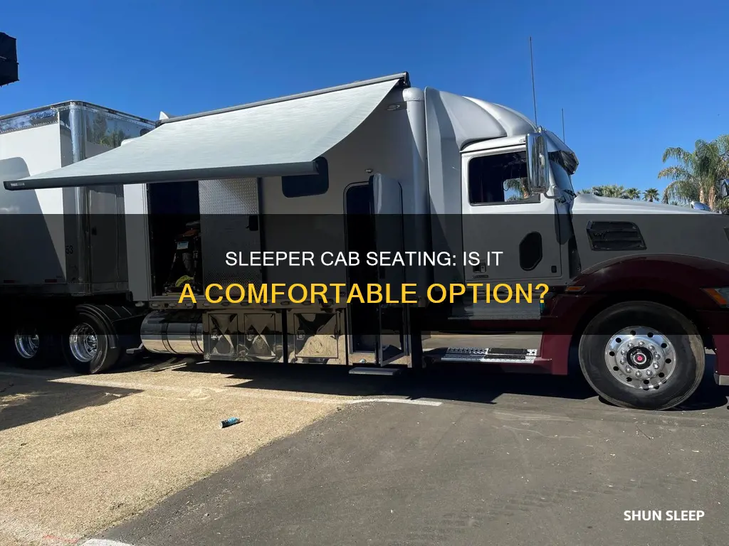 can you use a sleeper cab for seating only