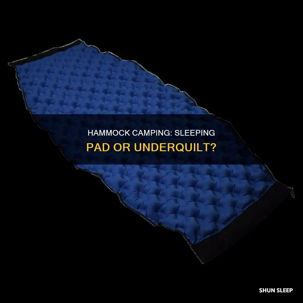 can you use a sleeping pad in a hammock