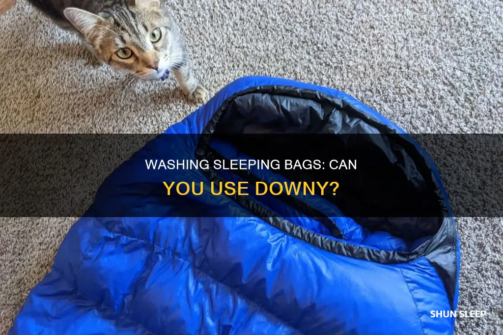 can you use downy when washing a sleeping bag