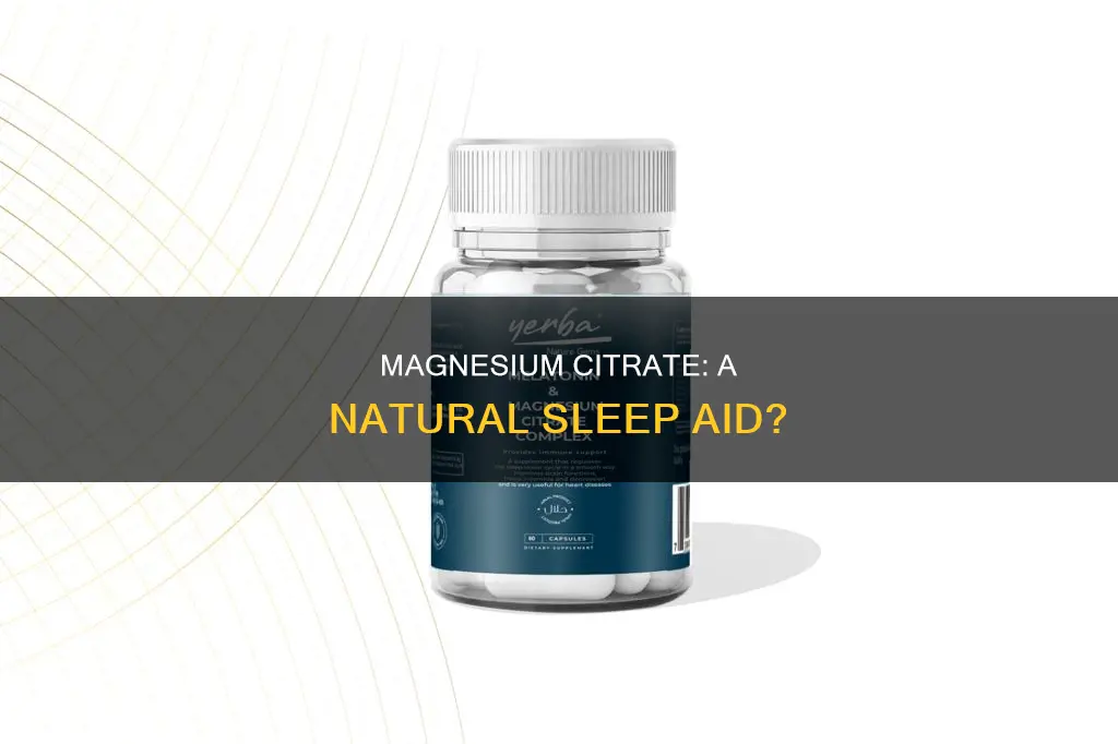can you use magnesium citrate for sleep