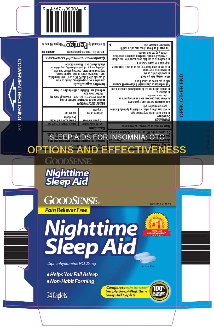 can you use otc sleep aids for insomnia