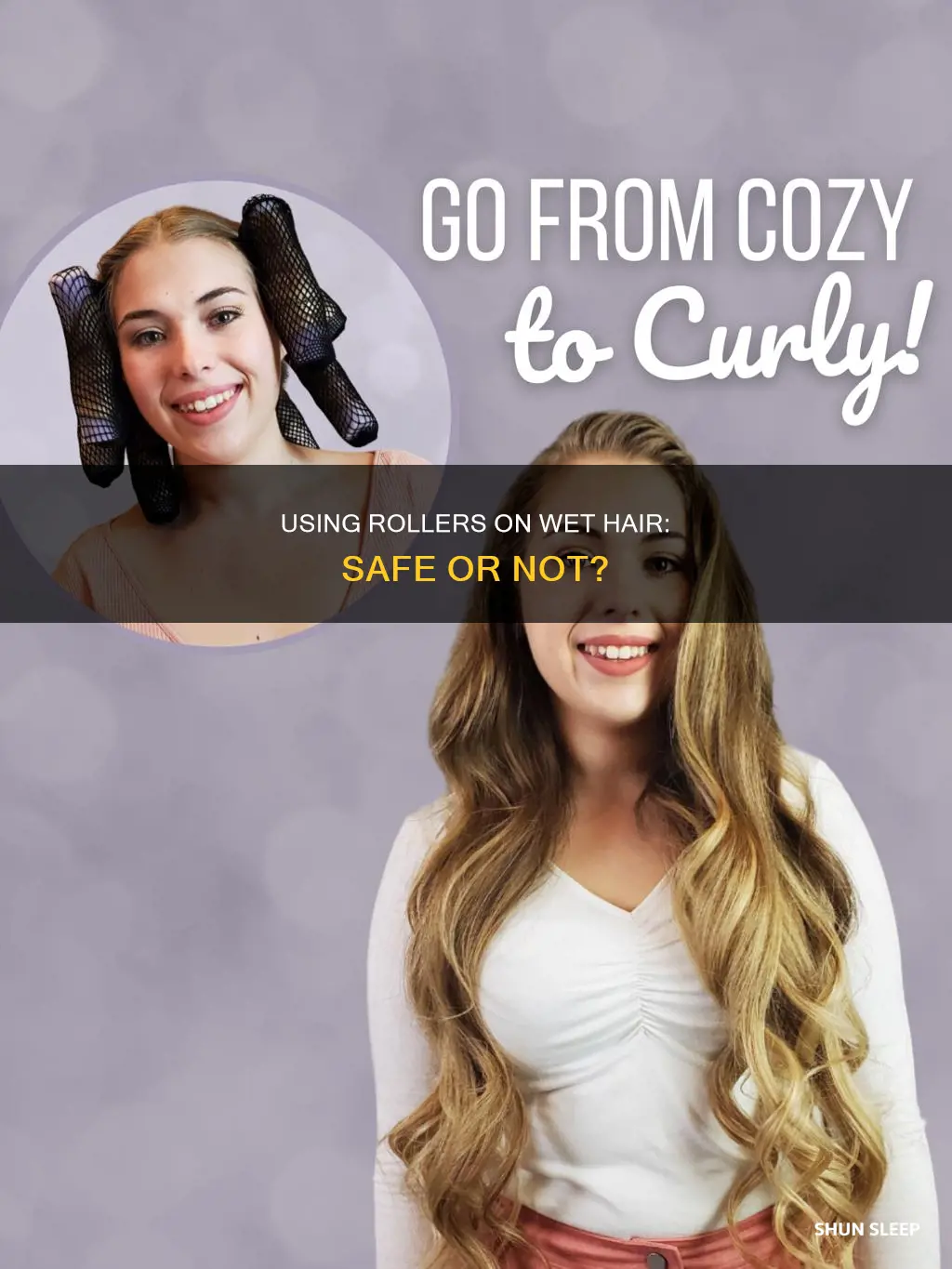 can you use rollers on wet hair during sleep