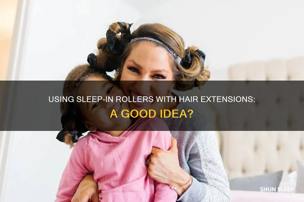 can you use sleep in rollers with hair extensions