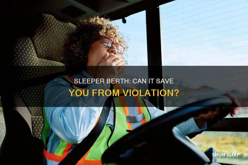 can you use sleeper berth when already in violation