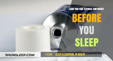Using Sterile Ointment Before Sleep: Safe or Not?