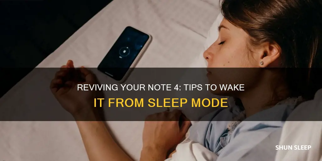 can you wake note 4 from sleep