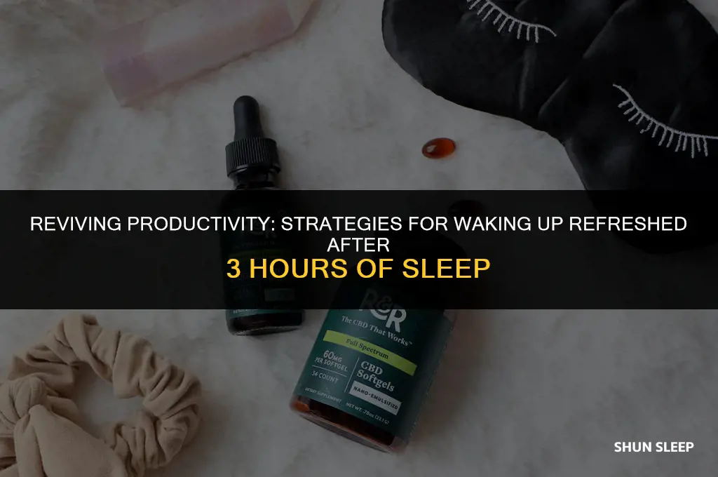 can you wake up after 3 hours of sleep