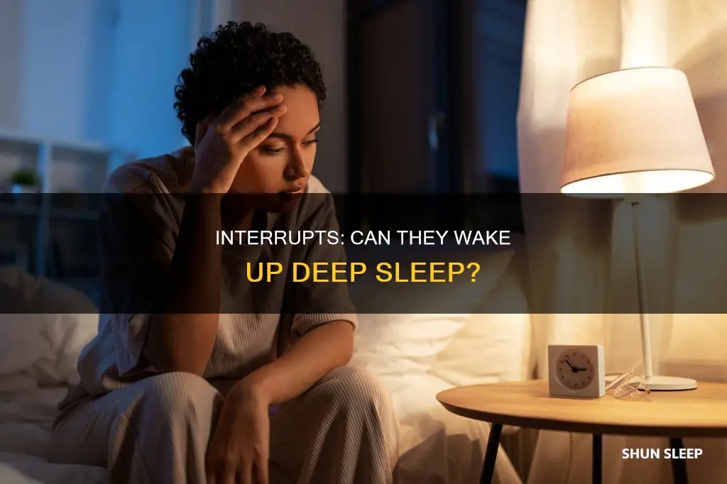 can you wake up deep sleep using interrupts particle