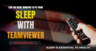 Wake Your Windows 10 PC from Sleep: TeamViewer's Power