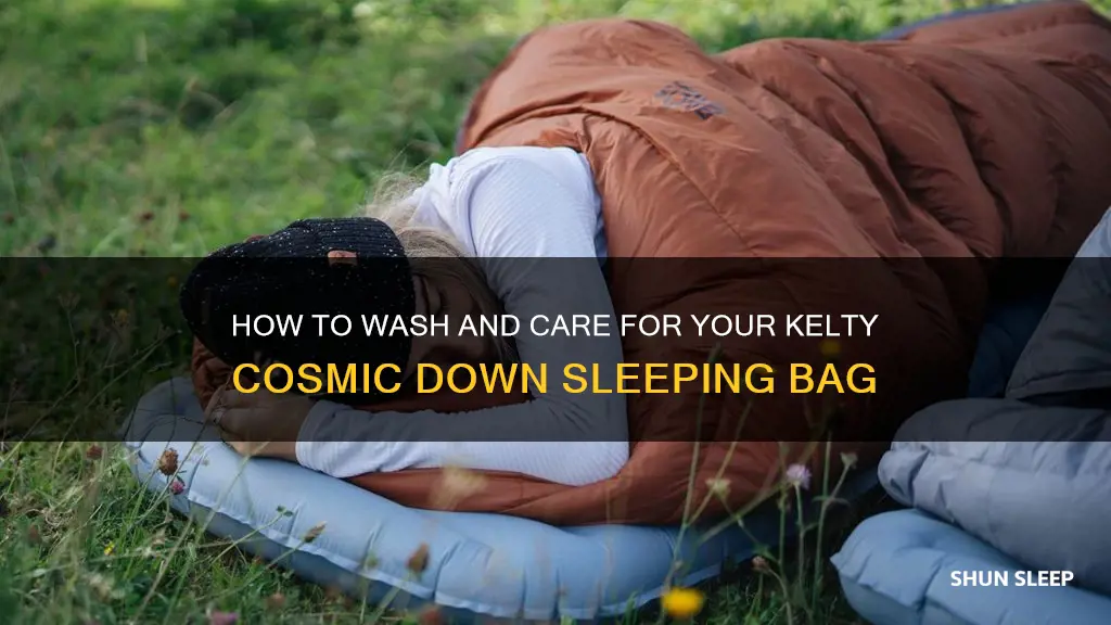 can you wash a kelty cosmic down sleeping bag
