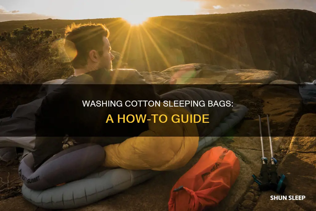 can you wash cotton sleeping bags