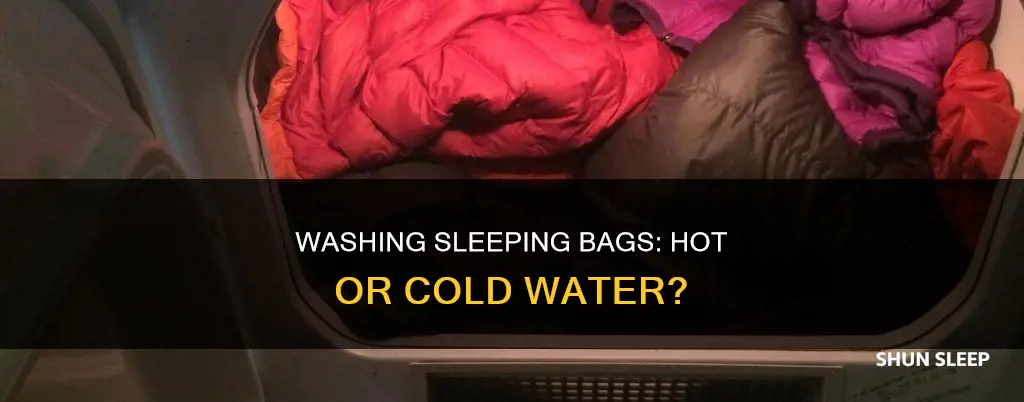 can you wash down sleeping bag in hot water