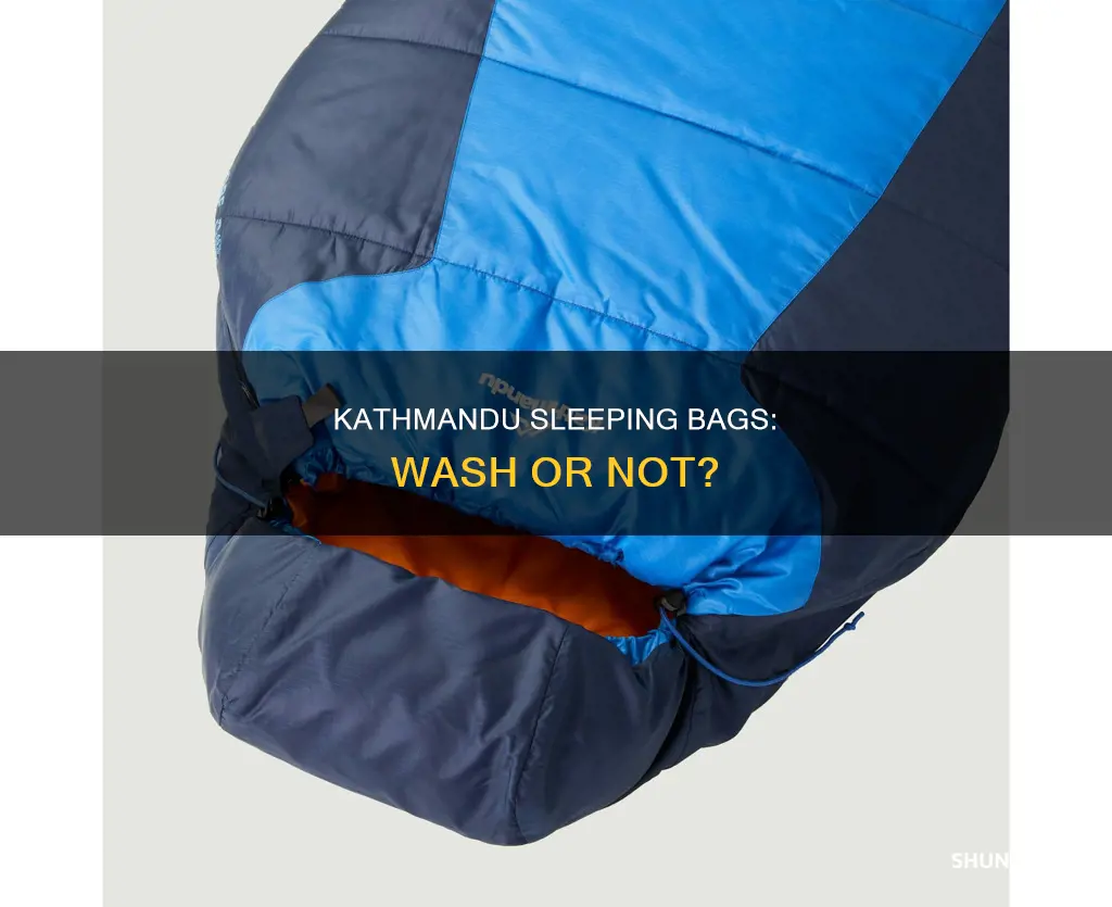 can you wash kathmandu sleeping bags