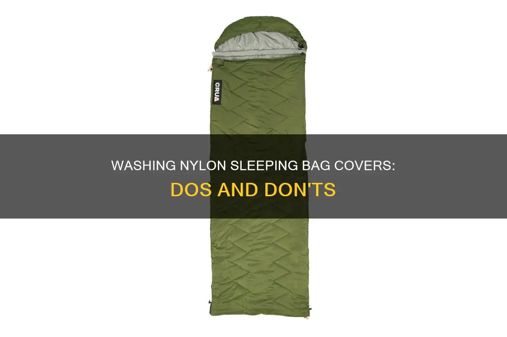 can you wash nylon sleeping bag cover