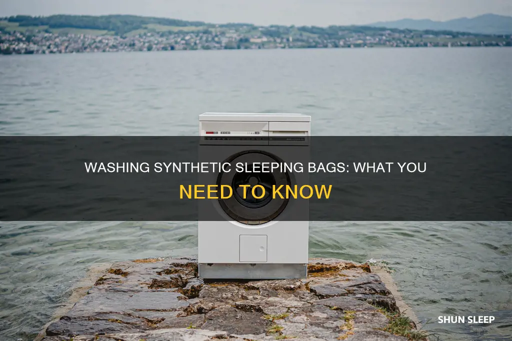can you wash synthetic sleeping bags