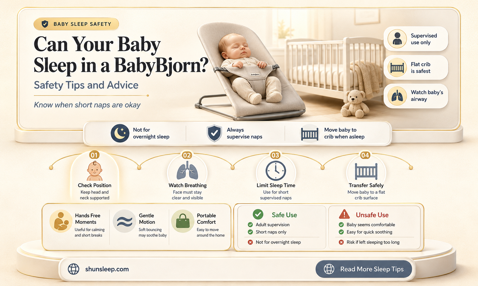 can baby sleep in babybjorn