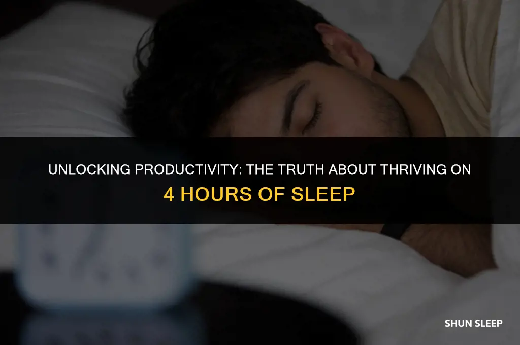 can your body function on 4 hours of sleep