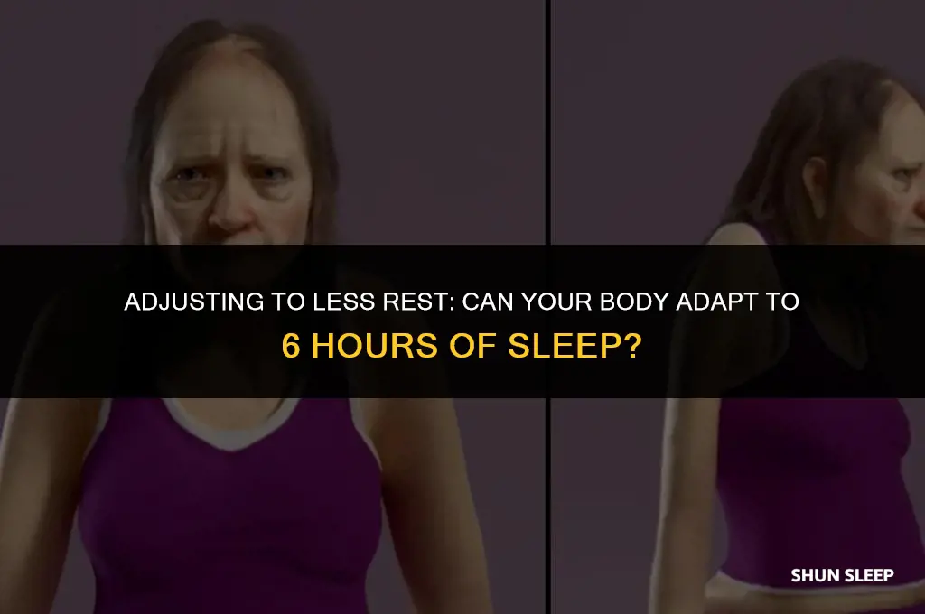 can your body get used to 6 hours of sleep