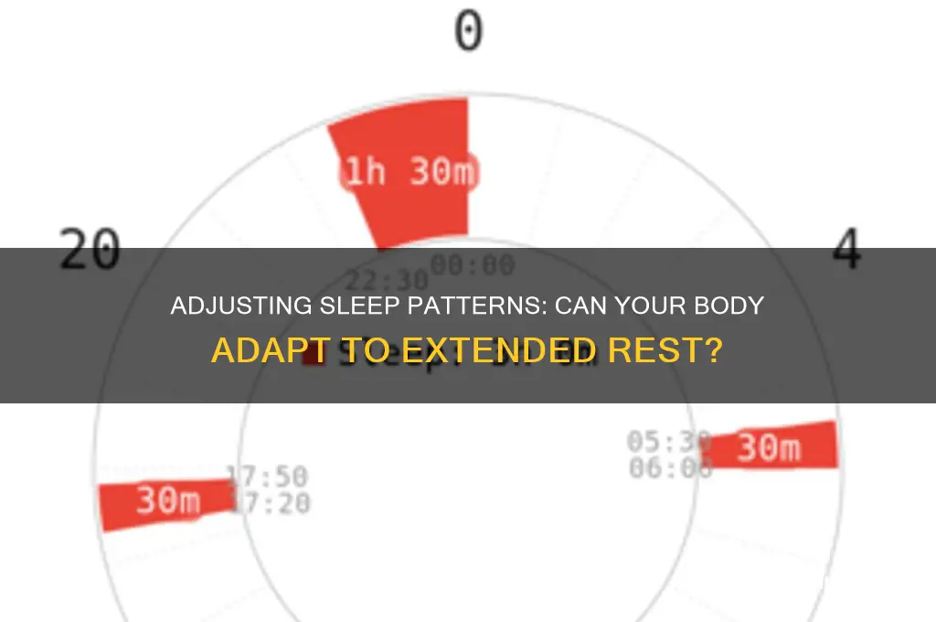 can your body get used to sleeping longer than normal
