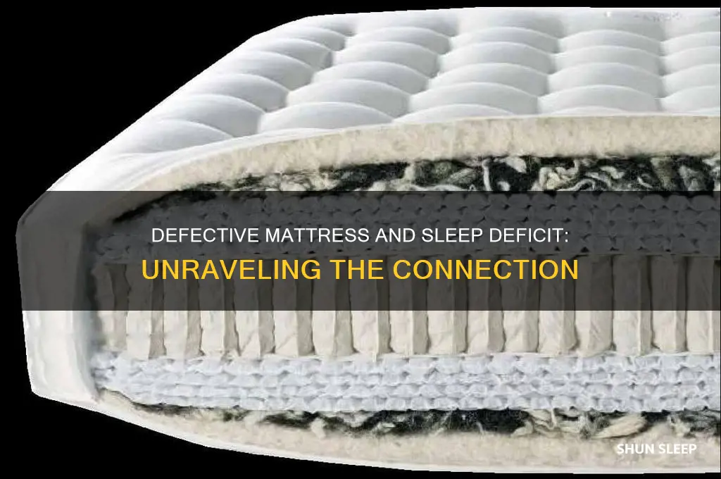 can your get sleep defecit from a defective matress