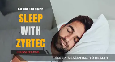 Sleep Aids: Mixing Simply Sleep and Zyrtec