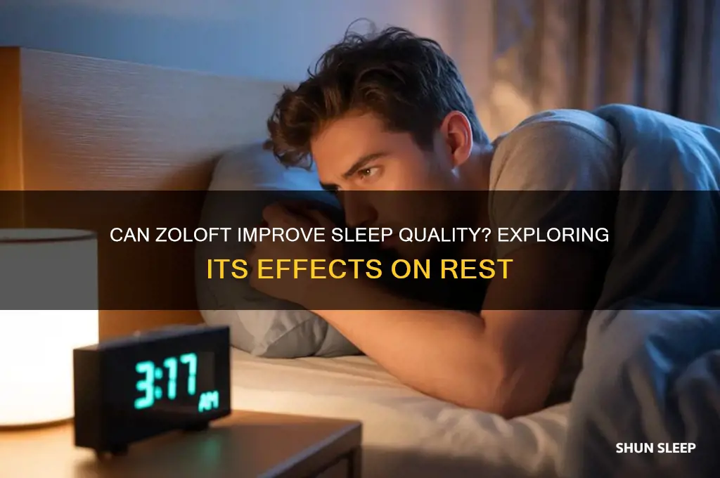 can zoloft help me sleep