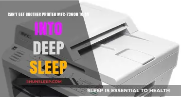 Troubleshooting Brother MFC-7360N: How to Enable Deep Sleep Mode