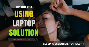 How to Sleep After Using a Laptop