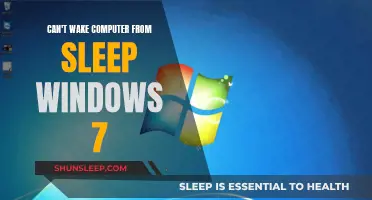 Troubleshooting: Windows 7 Computer Stays in Sleep Mode