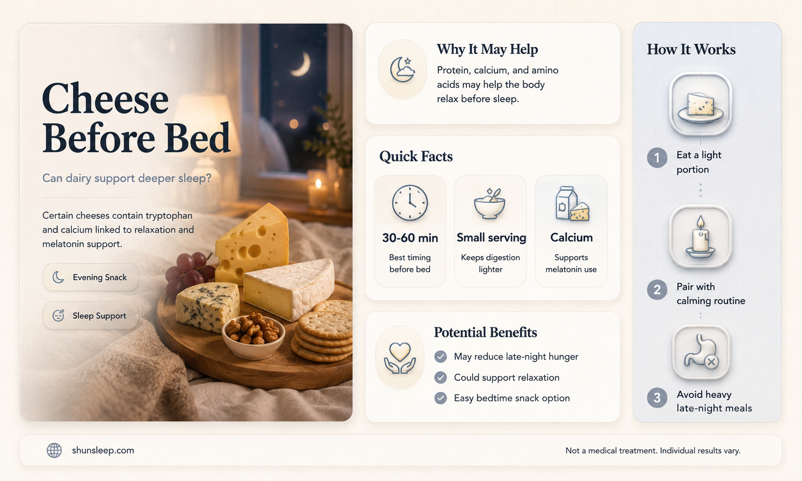 can cheese help me sleep