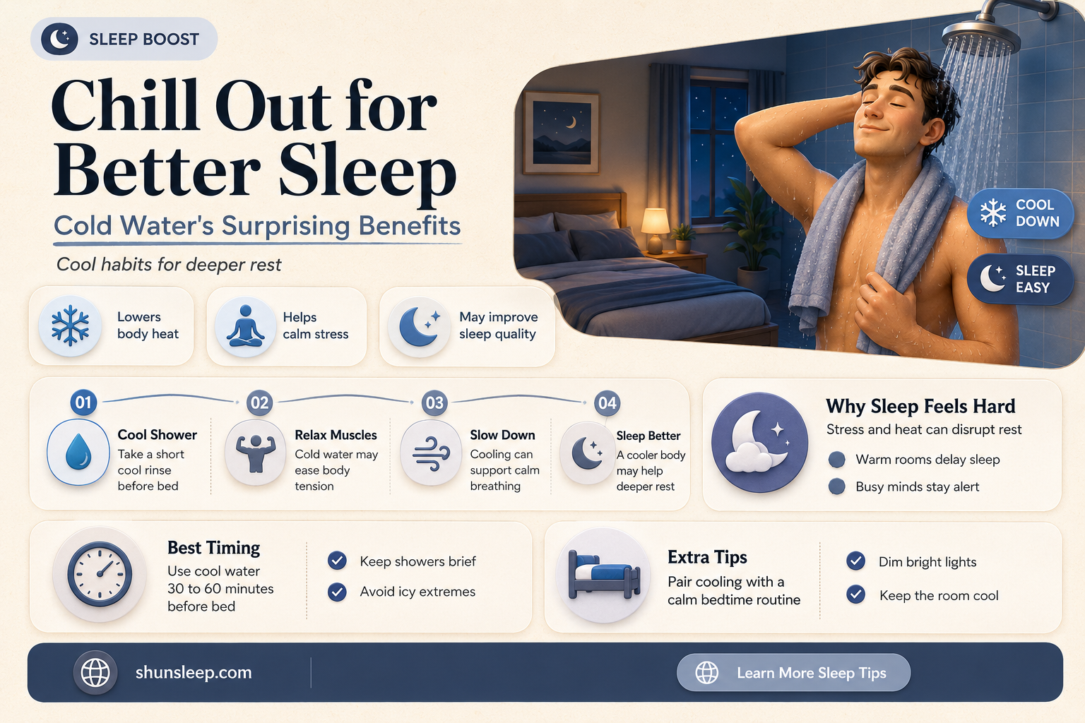 can cold water help you sleep