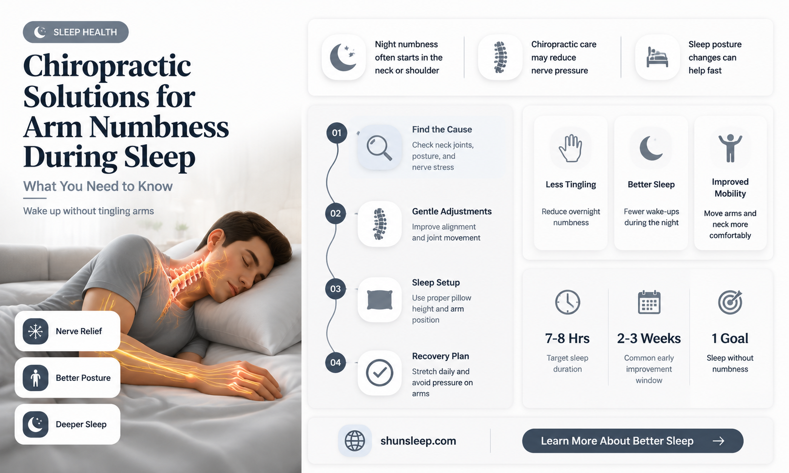 can chiropractors help with arm numbness during sleep