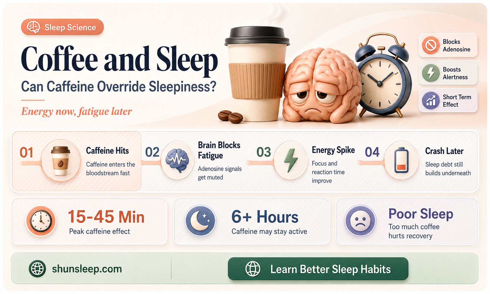 can coffee keep you up even without sleep