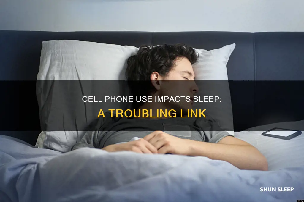 could cell phone use because of poor sleep