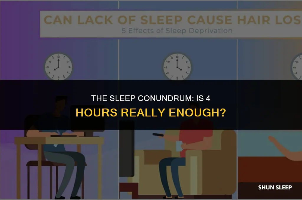could getting 4 hours of sleep be bad