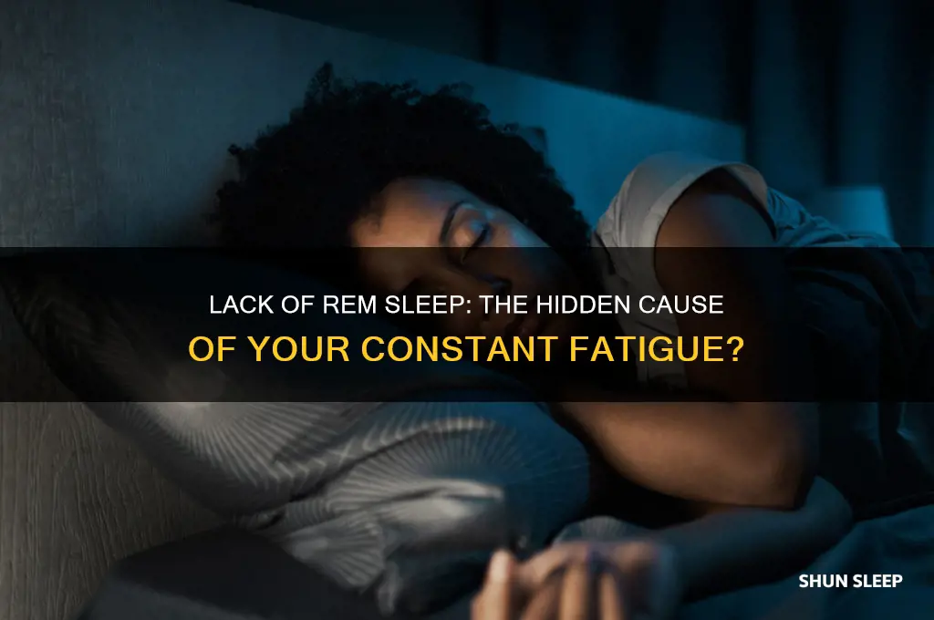 could not getting enough rem sleep make you tired