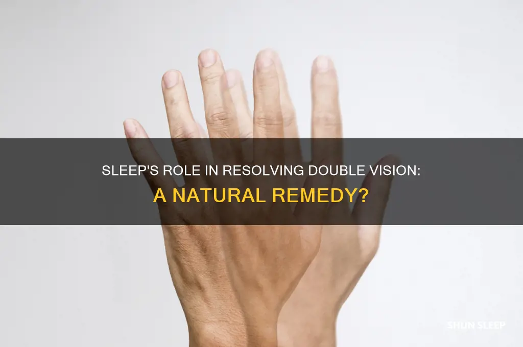 could sleeping help resolve double vision