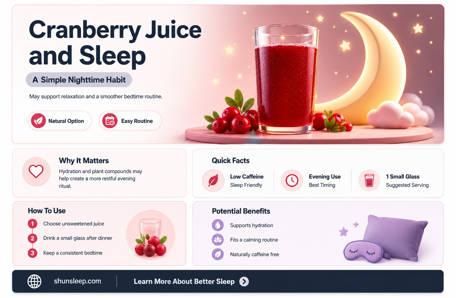 can cranberry juice help with sleep