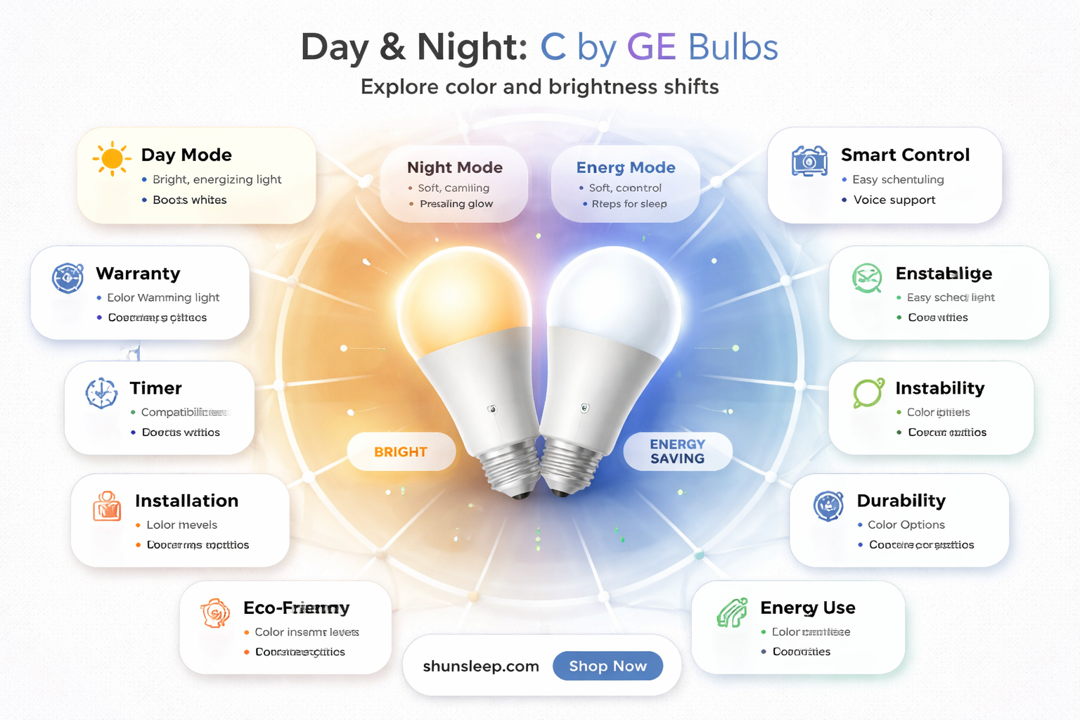 are the day and sleep c by ge bulbs